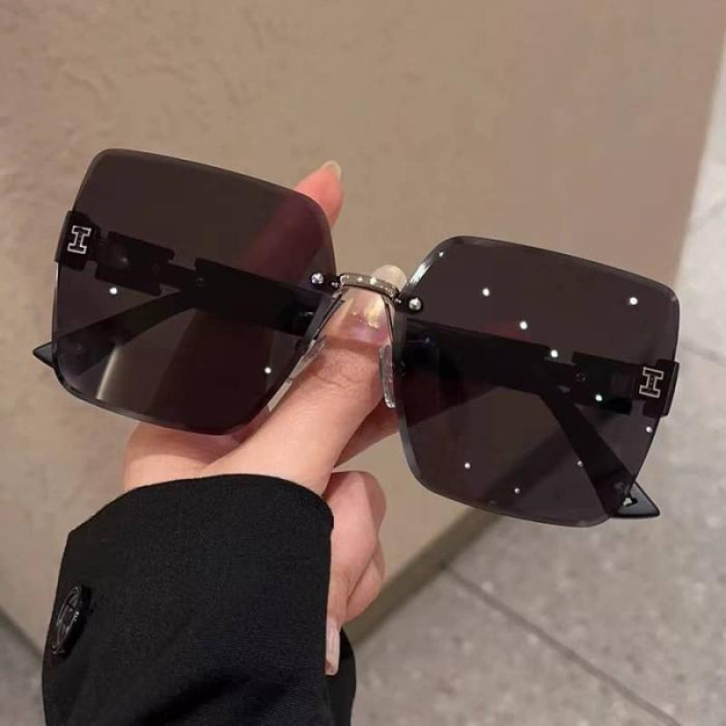 (SG-02) DEEP BROWN Korean Style Classic Big Square Shades Sunglasses for Women