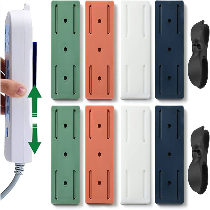 *3 Pich -Power Strip Holder / Wall Mount Fixer