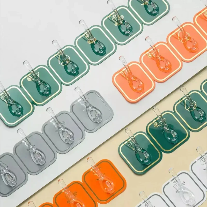 (1 Pcs)-6-Row Sticky Hooks