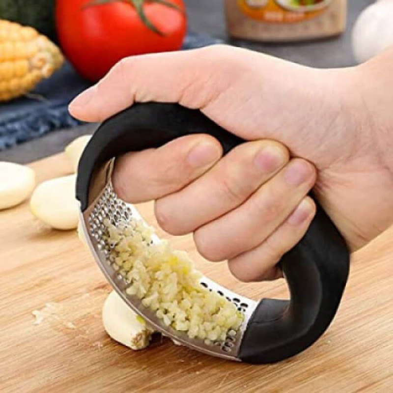 (2 Pcs)-ARC Shaped Garlic Press