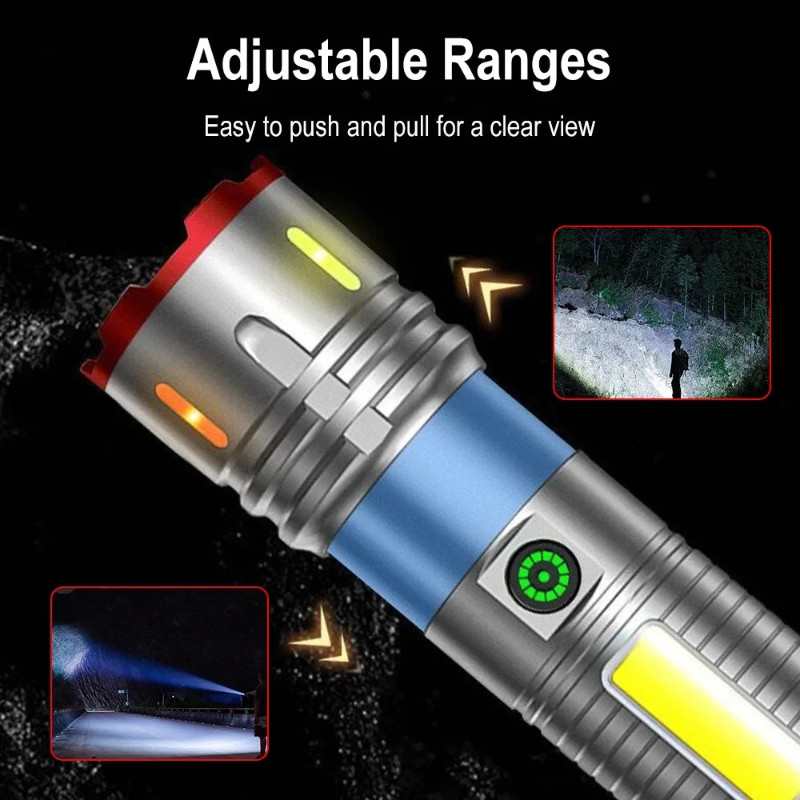 2 Pcs-Jambo Flashlight Sees 2km Away!