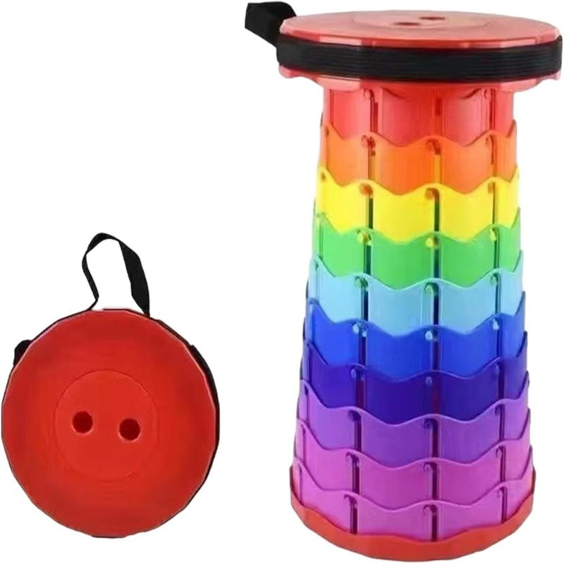 2 Pcs-Portable Telescopic tool chair