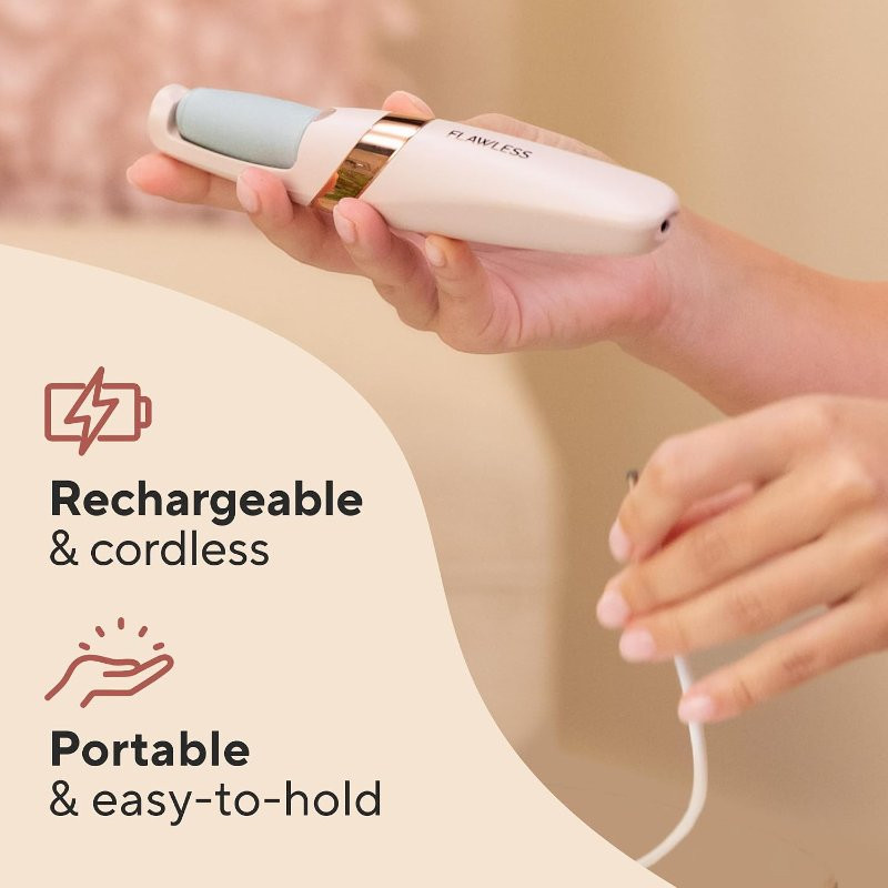 2-Pcs-Flawless Pedi Electric Foot File